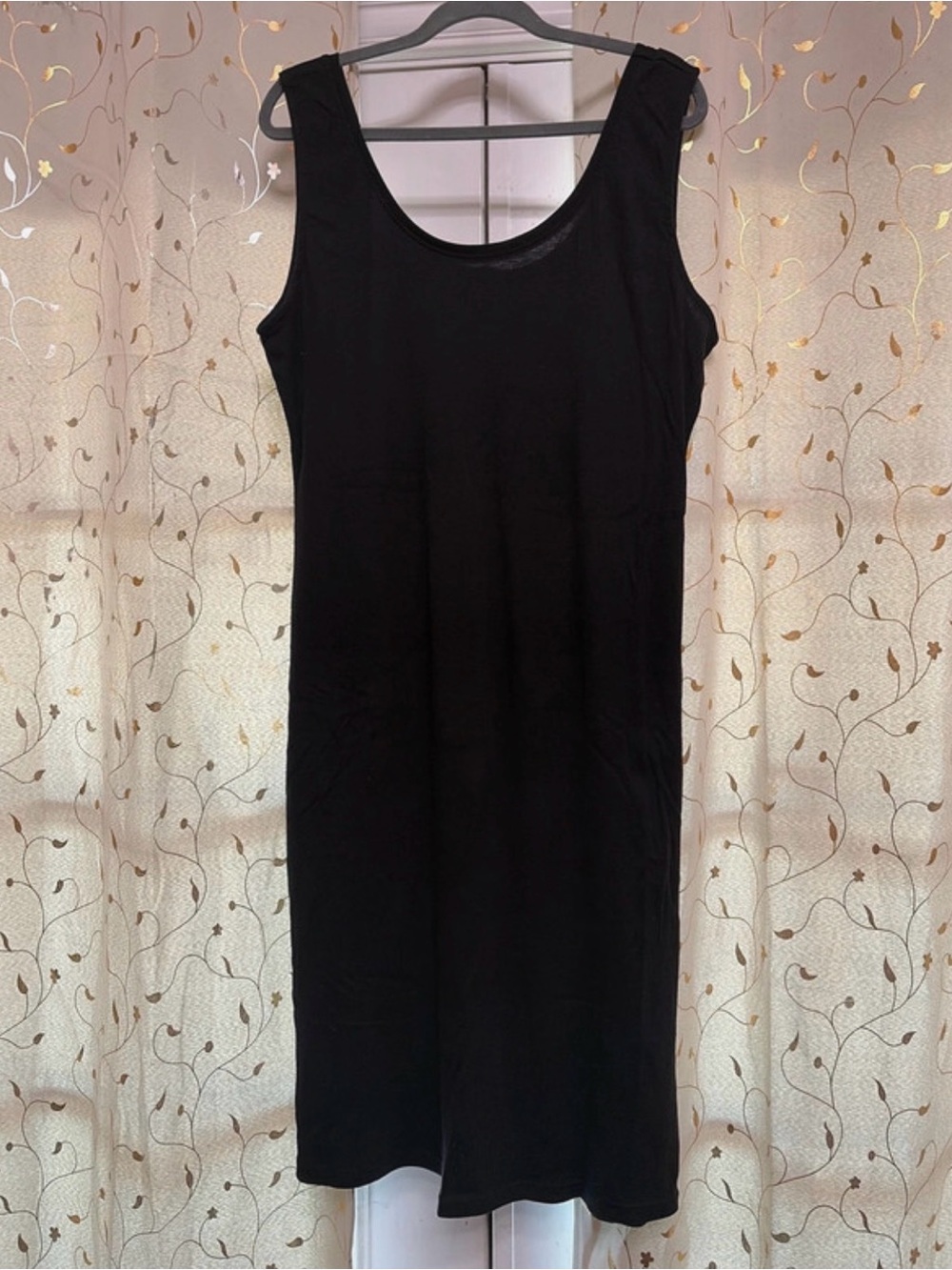 Ambiance Black Sleeveless Midi Dress